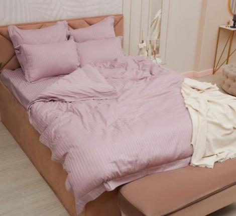 Постельное белье "Sofi de Marko" Моне (лиловый) Страйп Сатин, 1,5 спальный