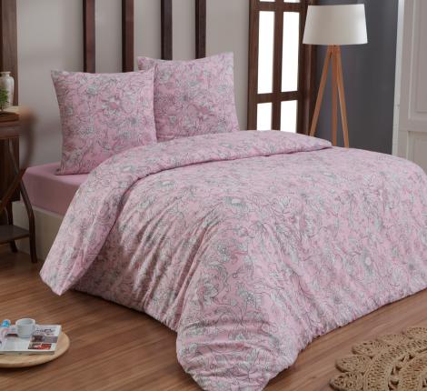 Постельное белье &quot;KARNA&quot; бязь ROSINA (Розовый), 2 спальный