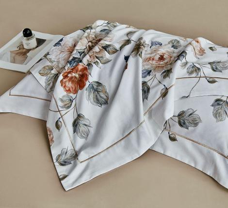 Постельное белье "Asabella" 2309-6 Фланель, Евро