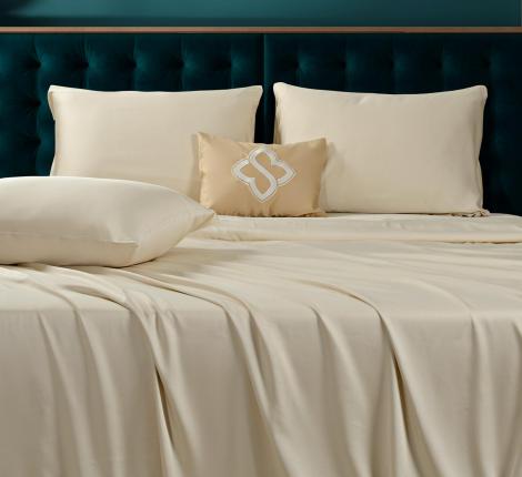 Постельное бельё Sharmes "Bamboo" Семейный, бежевый