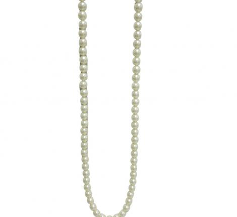 Гирлянда на ёлку с жемчужинками "GOODWILL" (кремовый), длина 90 см