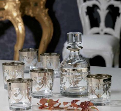 Набор для виски Cre Art, 7 предметов, стекло