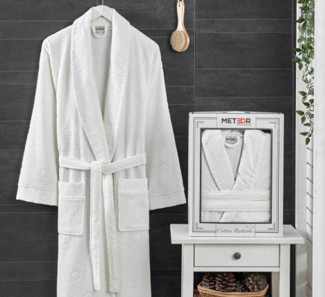 Халат мужской METEOR Шалька SIDNEY XXL, кремовый