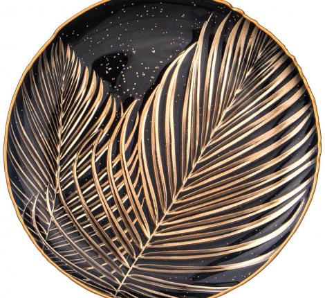Блюдо "BOHEMIA" BLACK, диаметр 33 см