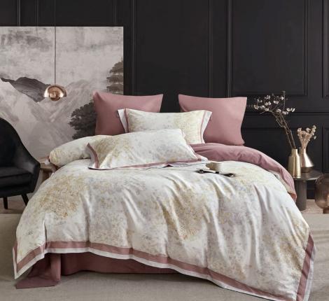 Постельное белье "Asabella" 2185-6 Мако-Сатин, Евро