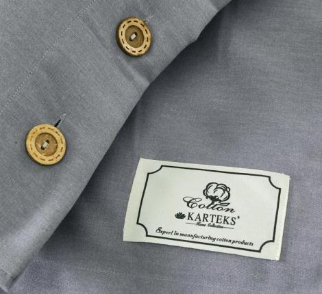 Постельное бельё "KARTEKS" VH-05 вареный жаккард на пуговицах, 1.5 спальный