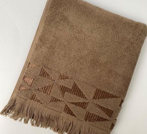 Полотенце махровое Созвездие (коричневый)), 70х135