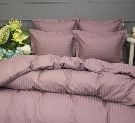 Постельное белье с одеялом "Kazanov.A." Hotel (пыльная роза) Страйп Сатин, Семейный