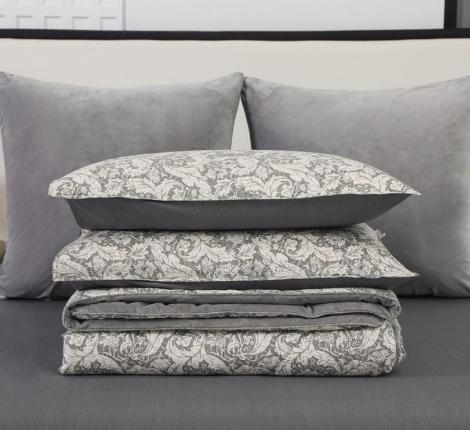 Постельное белье с одеялом "Sofi de Marko" Роберто №3 Велюр/Сатин, Евро