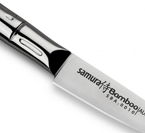 Нож кухонный &quot;Samura Bamboo&quot; овощной 80 мм, AUS-8 (с тату)