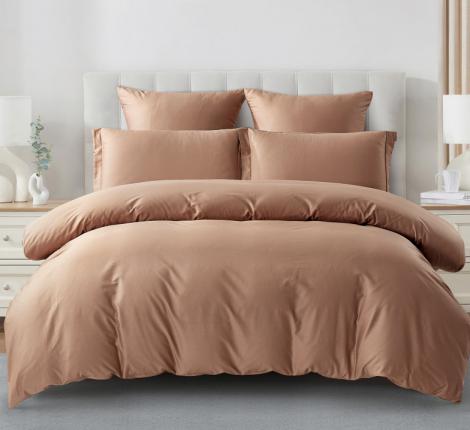 Постельное бельё "KARTEKS" Сатин однотонный SKO-026, Евро