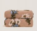 Плед шерстяной Frati "BUNCH OF FLOWERS" BEIGE, 150x200