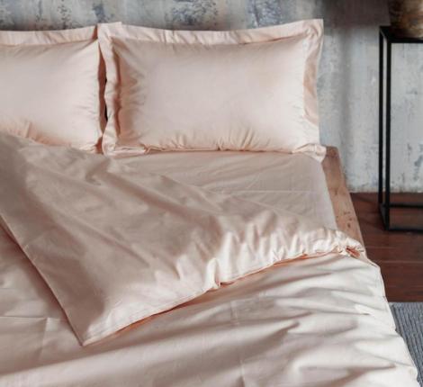 Постельное бельё Luxberry "DAILY BEDDING" Cатин ДеЛюкс Евро, бежевая пудра