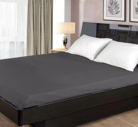 Простыня на резинке "Primavelle" Сатин 180х200, Графит