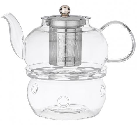 Чайник заварочный на подставке для подогрева "AGNESS" 887-257, 800 мл
