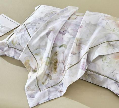 Постельное бельё с одеялом "Asabella" 2256-2OSP Мако-Сатин, Семейный