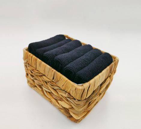 Набор махровых салфеток "Sofi de Marko" Бруна 30х30(6шт), черный