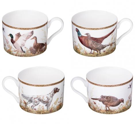 Чайный набор "ОХОТА" 590-737 на 2 персоны, 4 предмета (300 мл)