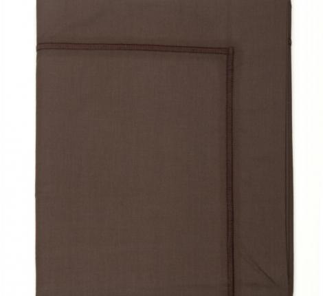 Наволочка "Blanc des Vosges" перкаль 50х70, marron glace (серо-коричневый)