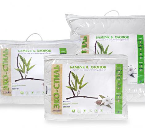 Одеяло всесезонное Лежебока "БАМБУК и ХЛОПОК", 172х205