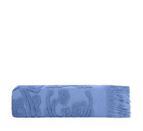 Полотенце махровое Arya с бахромой Isabel Soft 100х150, Голубой