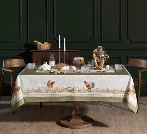 Скатерть с пропиткой "ЗОЛОТАЯ КУРОЧКА", 160х220 см