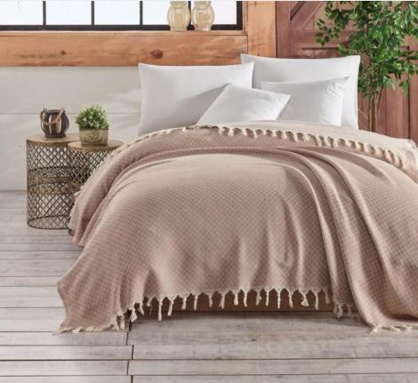 Покрывало "NAZBONC" (BEIGE) бежевый, 200х220