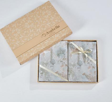 Постельное белье "Asabella" 2261-6 Мако-Сатин, Евро