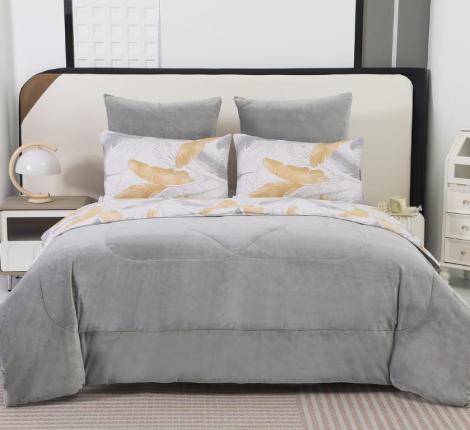 Постельное белье с одеялом "Sofi de Marko" Роберто №1 Велюр/Сатин, 1,5 спальный