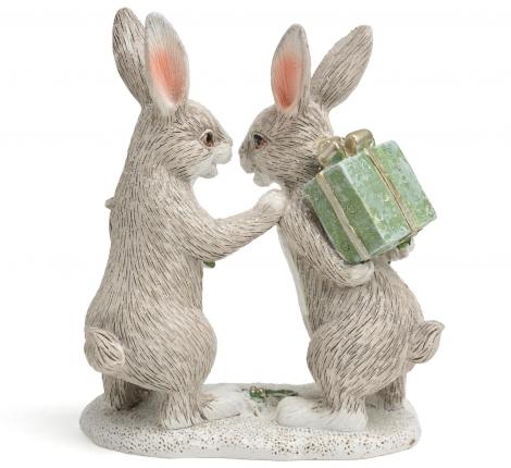 Статуэтка "КРОЛИКИ", 10,5*6*13 см