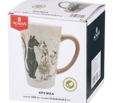 Кружка "ПАРИЖСКИЕ КОТЫ", 530 мл