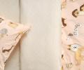 Постельное белье "Siberia" Собачки (розовый) Ранфорс, 1,5 спальный