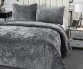Покрывало "Sofi de Marko" Патрисия (серая 1) Велюр, 240х260