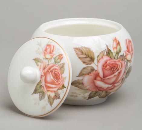 Чайный сервиз "КОРЕЙСКАЯ РОЗА" на 6 персон, 14 предметов