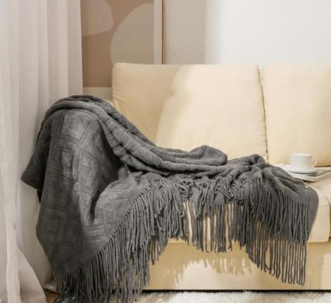 Плед вязаный PA-17, 130х200