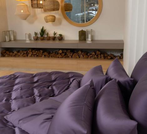 Простыня "VIOLET BRILLIANT GRASS" Тенсел, 180х240