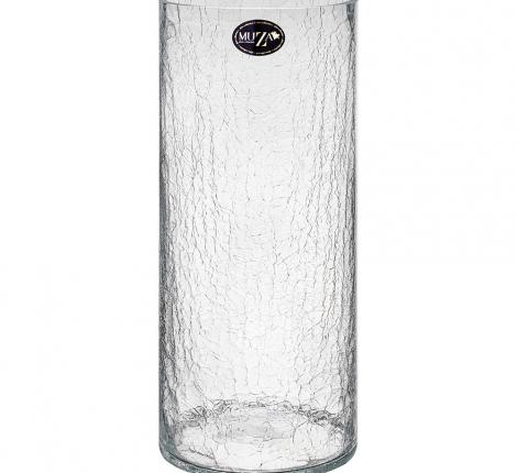 Ваза ЦИЛИНДР "CRACLE  WHITE" 380-628, высота 35 см