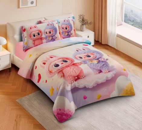 Постельное белье "Cristelle" Amante AM01-167-50 Сатин, 1,5 спальный