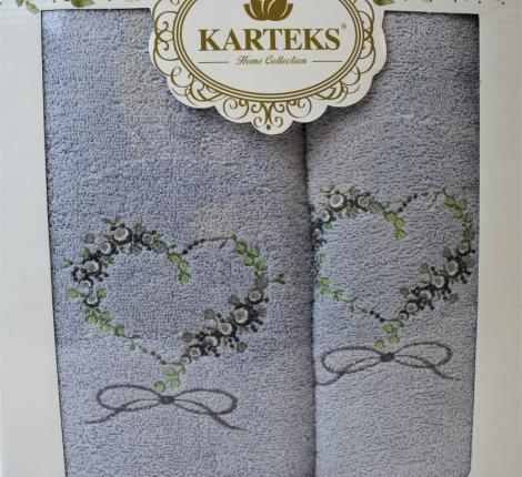 Набор махровых полотенец &quot;KARTREKS&quot; 2шт (50х90, 70х140) ROMANTIK 57.009