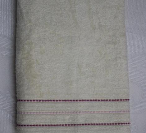 Полотенце махровое "DO&CO" Бамбук 50*90 (1/1 ) HANNA, кремовый