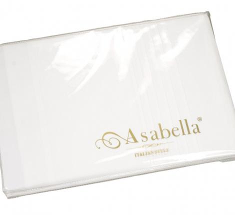 Простыня на резинке "Asabella" 595-P/180х30 Сатин ДеЛюкс, 180х200х30