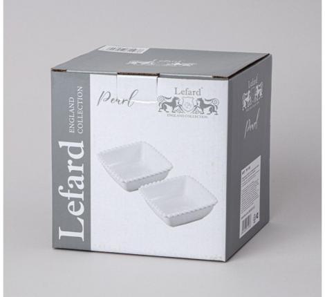 Набор квадратных салатников 2 шт. "PEARL", 400 мл
