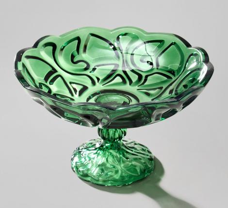 Фруктовница "ELEGIA" EMERALD, 29*18,5 см