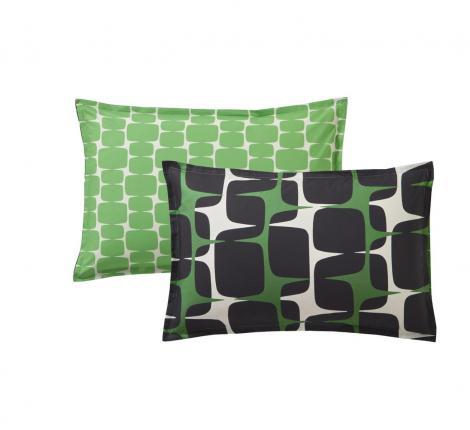 Постельное бельё "Blanc des Vosges" LOHKO MENTHE перкаль, 1,5 спальный