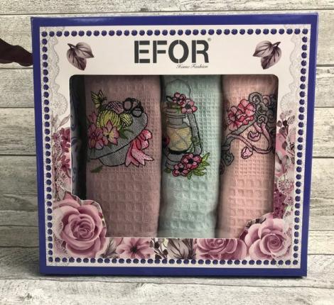 Набор вафельных салфеток "EFOR"(3шт) LUX (40*60) KABAK