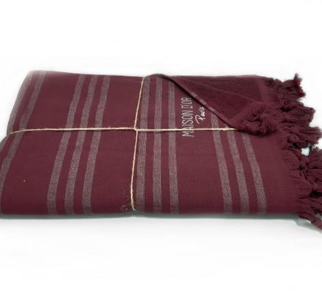 Полотенце для сауны Maison D'or "VIOLETTA" 100х200, баклажан