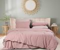 Постельное бельё Sharmes "Rustic melange" Семейный, розовый