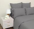 Постельное бельё "Sofi de Marko" Саммер (темно-серый) Варёный хлопок, Семейный