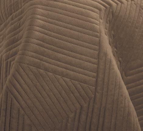 Покрывало из бархата "KARTEKS" 01, 200х220 (коричневый)