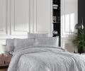 Постельное белье "DO&CO" Сатин DELUX ELLAN (серый), Евро